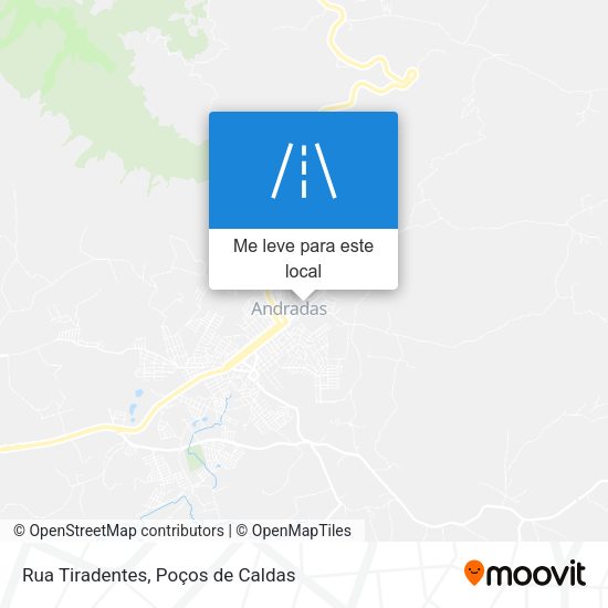Rua Tiradentes mapa