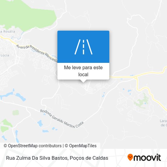 Rua Zulma Da Silva Bastos mapa