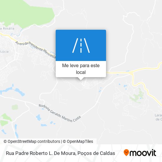 Rua Padre Roberto L. De Moura mapa