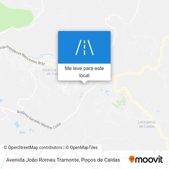 Avenida João Romeu Tramonte mapa