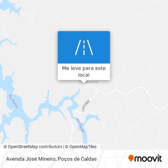 Avenida José Mineiro mapa