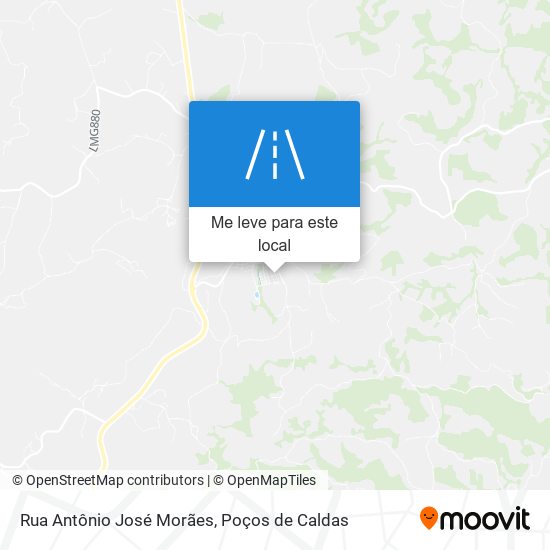 Rua Antônio José Morães mapa