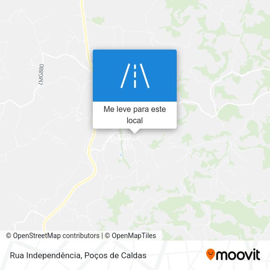 Rua Independência mapa