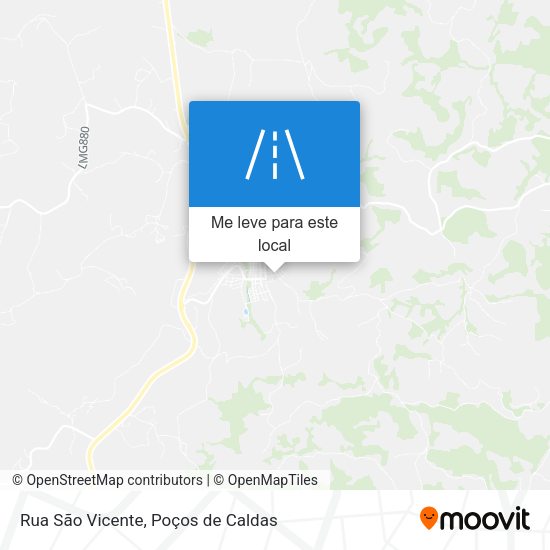 Rua São Vicente mapa