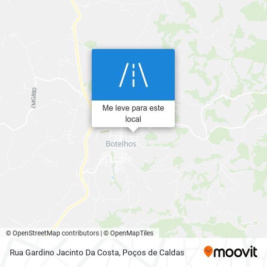 Rua Gardino Jacinto Da Costa mapa