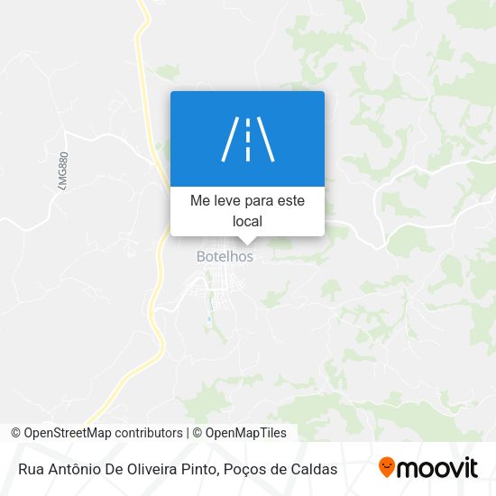 Rua Antônio De Oliveira Pinto mapa
