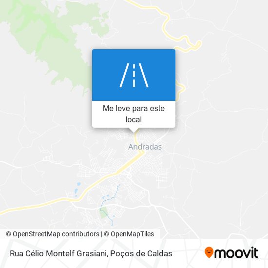 Rua Célio Montelf Grasiani mapa