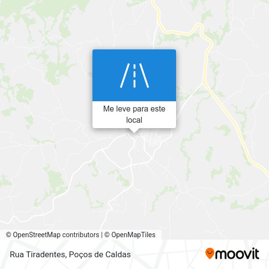 Rua Tiradentes mapa