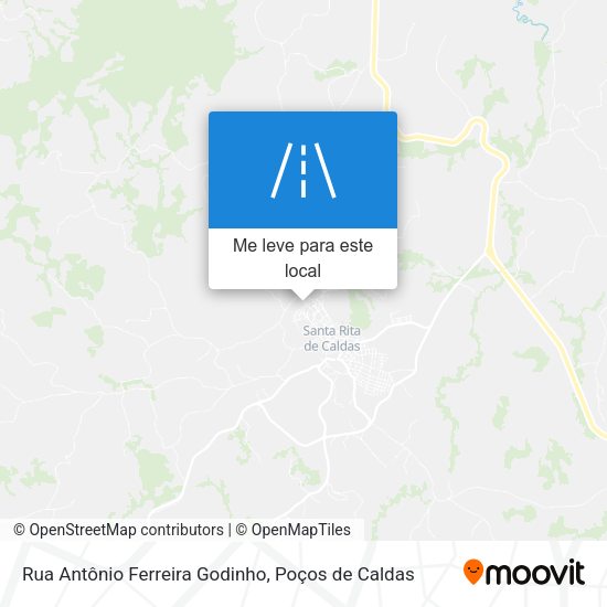 Rua Antônio Ferreira Godinho mapa