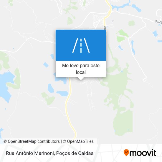 Rua Antônio Marinoni mapa