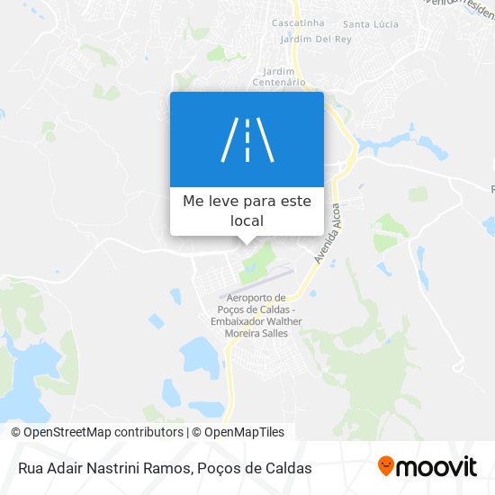 Rua Adair Nastrini Ramos mapa