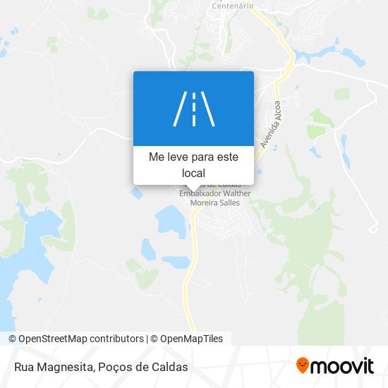 Rua Magnesita mapa