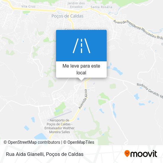 Rua Aida Gianelli mapa