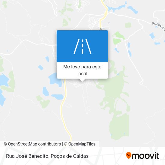 Rua José Benedito mapa