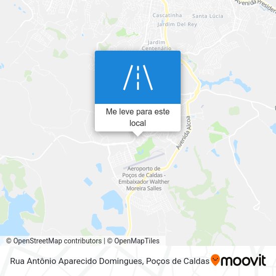 Rua Antônio Aparecido Domingues mapa