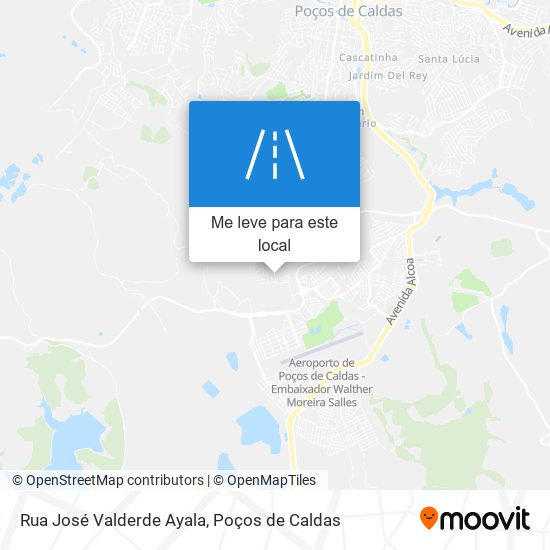 Rua José Valderde Ayala mapa