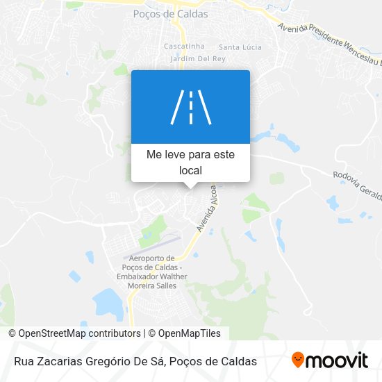 Rua Zacarias Gregório De Sá mapa