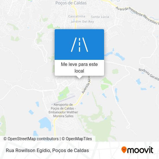 Rua Rowilson Egídio mapa