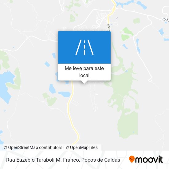 Rua Euzebio Taraboli M. Franco mapa