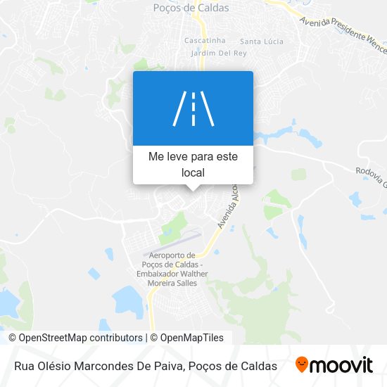 Rua Olésio Marcondes De Paiva mapa