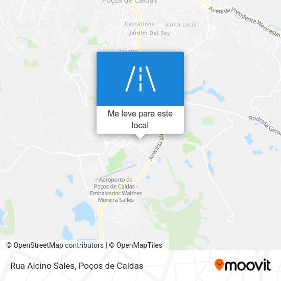 Rua Alcino Sales mapa