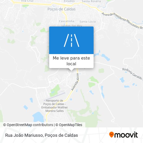 Rua João Mariusso mapa