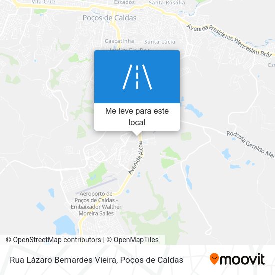 Rua Lázaro Bernardes Vieira mapa