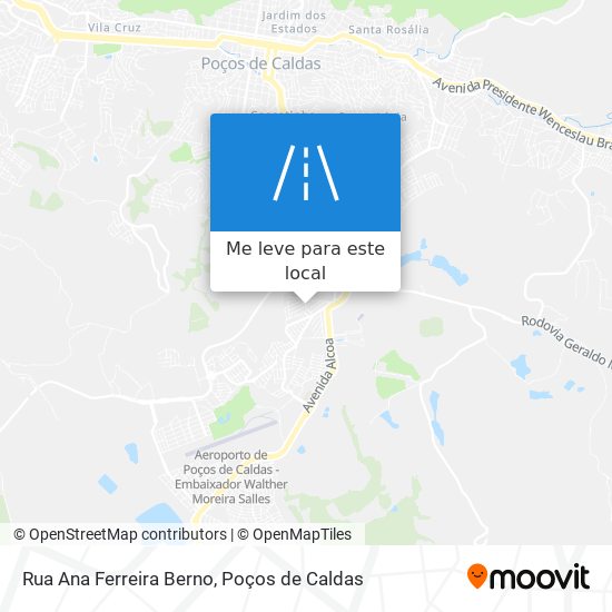 Rua Ana Ferreira Berno mapa