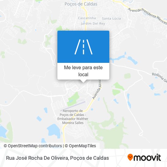 Rua José Rocha De Oliveira mapa