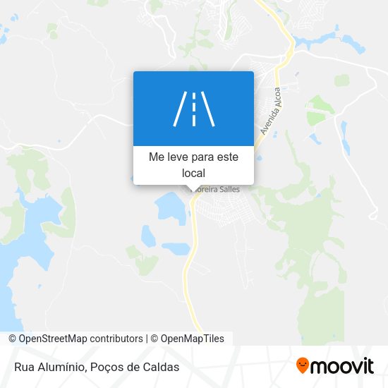 Rua Alumínio mapa