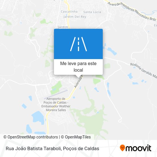 Rua João Batista Taraboli mapa