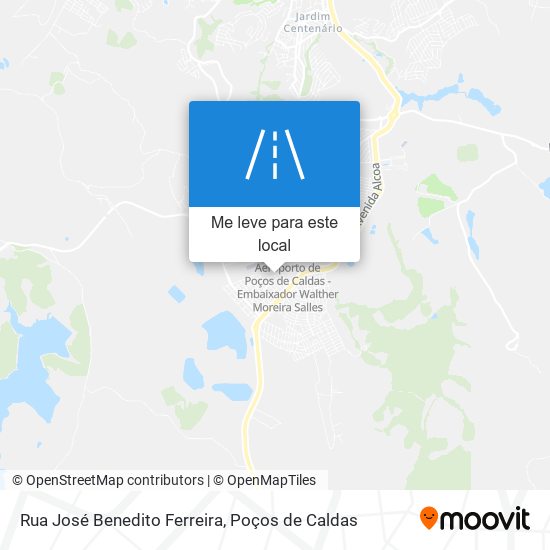 Rua José Benedito Ferreira mapa
