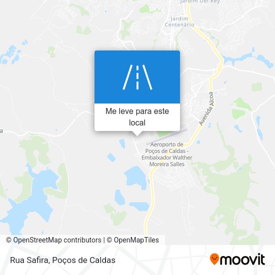 Rua Safira mapa