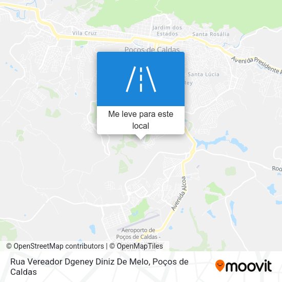Rua Vereador Dgeney Diniz De Melo mapa