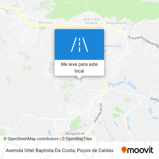 Avenida Uriel Baptista Da Costa mapa