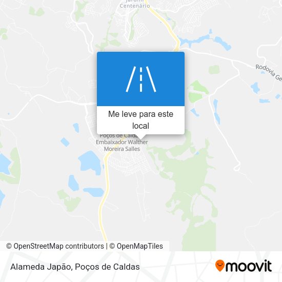 Alameda Japão mapa