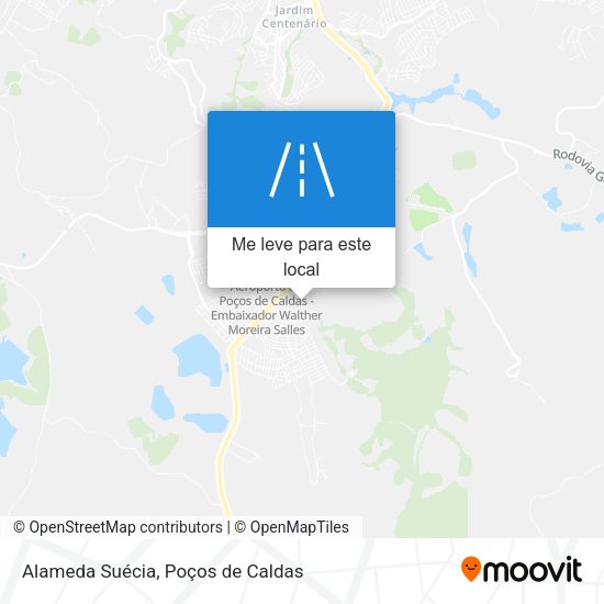 Alameda Suécia mapa