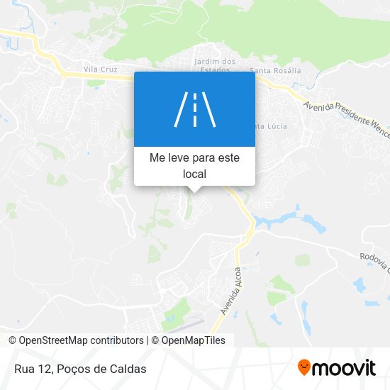 Rua 12 mapa