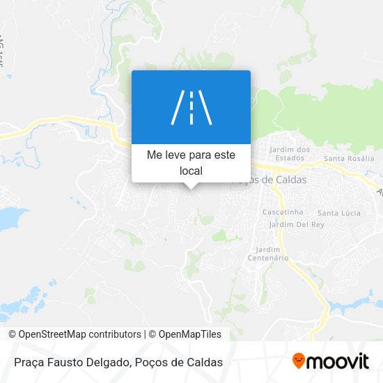 Praça Fausto Delgado mapa