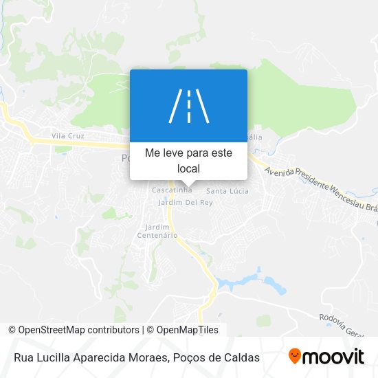 Rua Lucilla Aparecida Moraes mapa