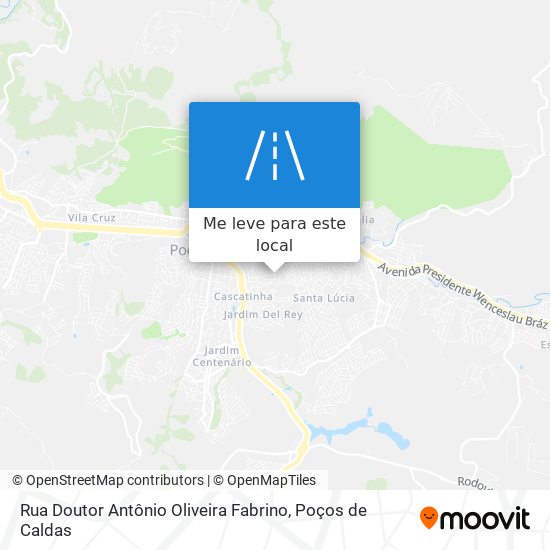 Rua Doutor Antônio Oliveira Fabrino mapa