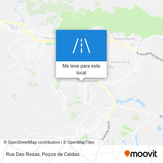 Rua Das Rosas mapa