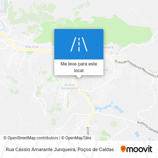Rua Cássio Amarante Junqueira mapa