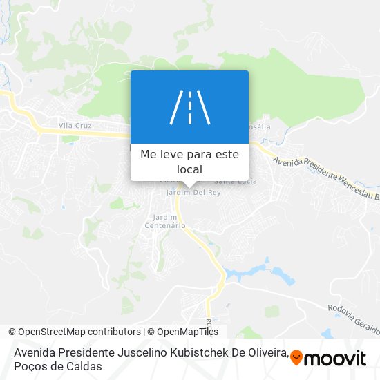 Avenida Presidente Juscelino Kubistchek De Oliveira mapa