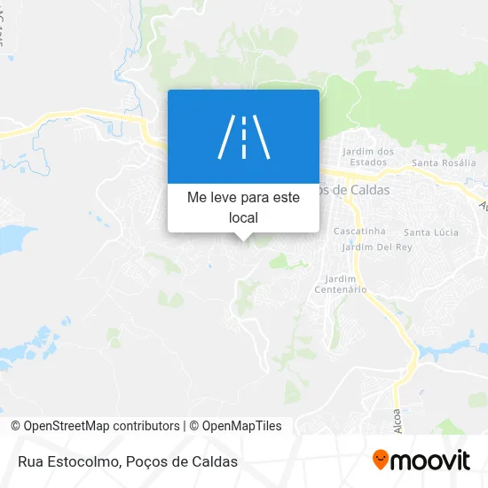 Rua Estocolmo mapa