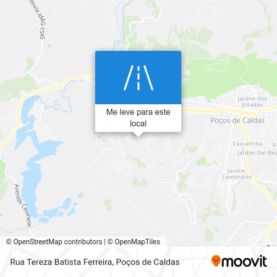 Rua Tereza Batista Ferreira mapa