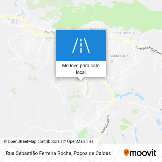 Rua Sebastião Ferreira Rocha mapa