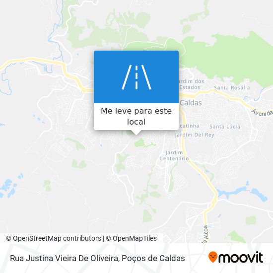 Rua Justina Vieira De Oliveira mapa