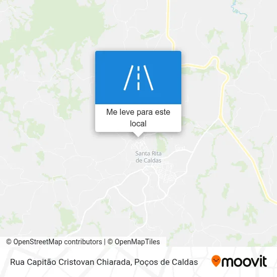 Rua Capitão Cristovan Chiarada mapa