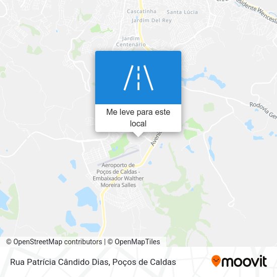 Rua Patrícia Cândido Dias mapa